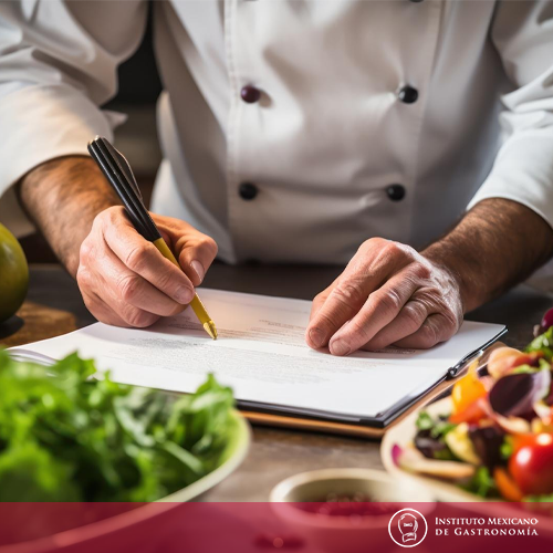 Ingredientes de menú